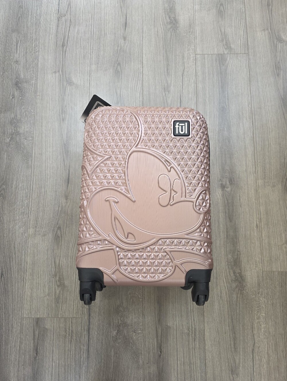 Ful Disney Mickey Mouse Rose Gold 21 inch Rolling Carry On Luggage